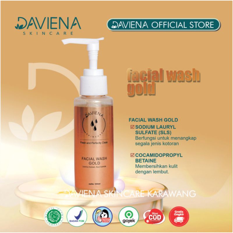 FACIAL WASH GOLD SERIES|DAVIENA SKINCARE