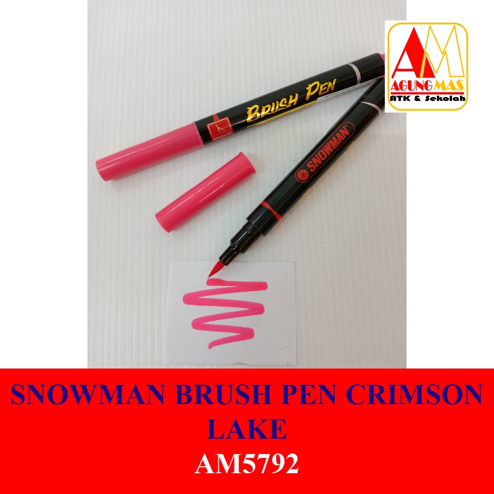 

SNOWMAN BRUSH PEN CRIMSON LAKE