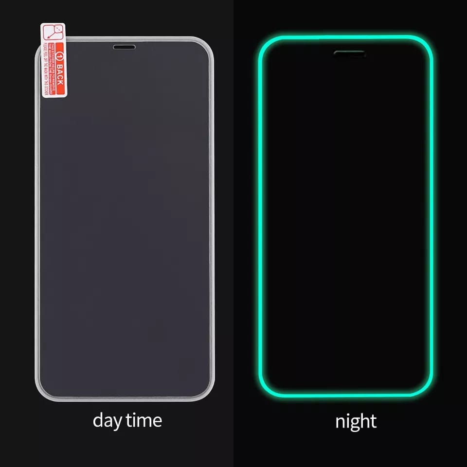 TEMPERED GLASS LUMINOUS GLOW IN THE DARK - VIVO Y65-Y67-Y69-Y70-Y70S-Y70T-Y71-Y71T-Y72 5G-Y72T-Y73-Y73T-Y73S-Y74S-Y75-Y75S-Y75 5G-Y76 5G-Y76S-Y77