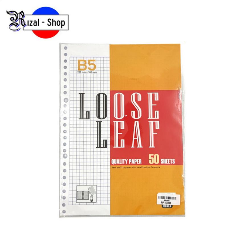 Jual Kertas Binder Loose Leaf Grid Kotak B Koala Shopee Indonesia