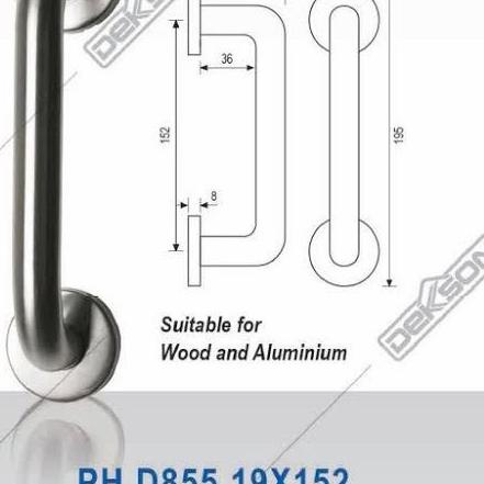 pull handle stainless dekkson PH 855 handle pintu garasi dekson best