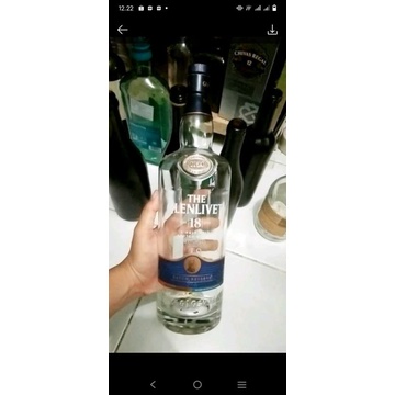 botol bekas miras minuman keras glenlivet 18