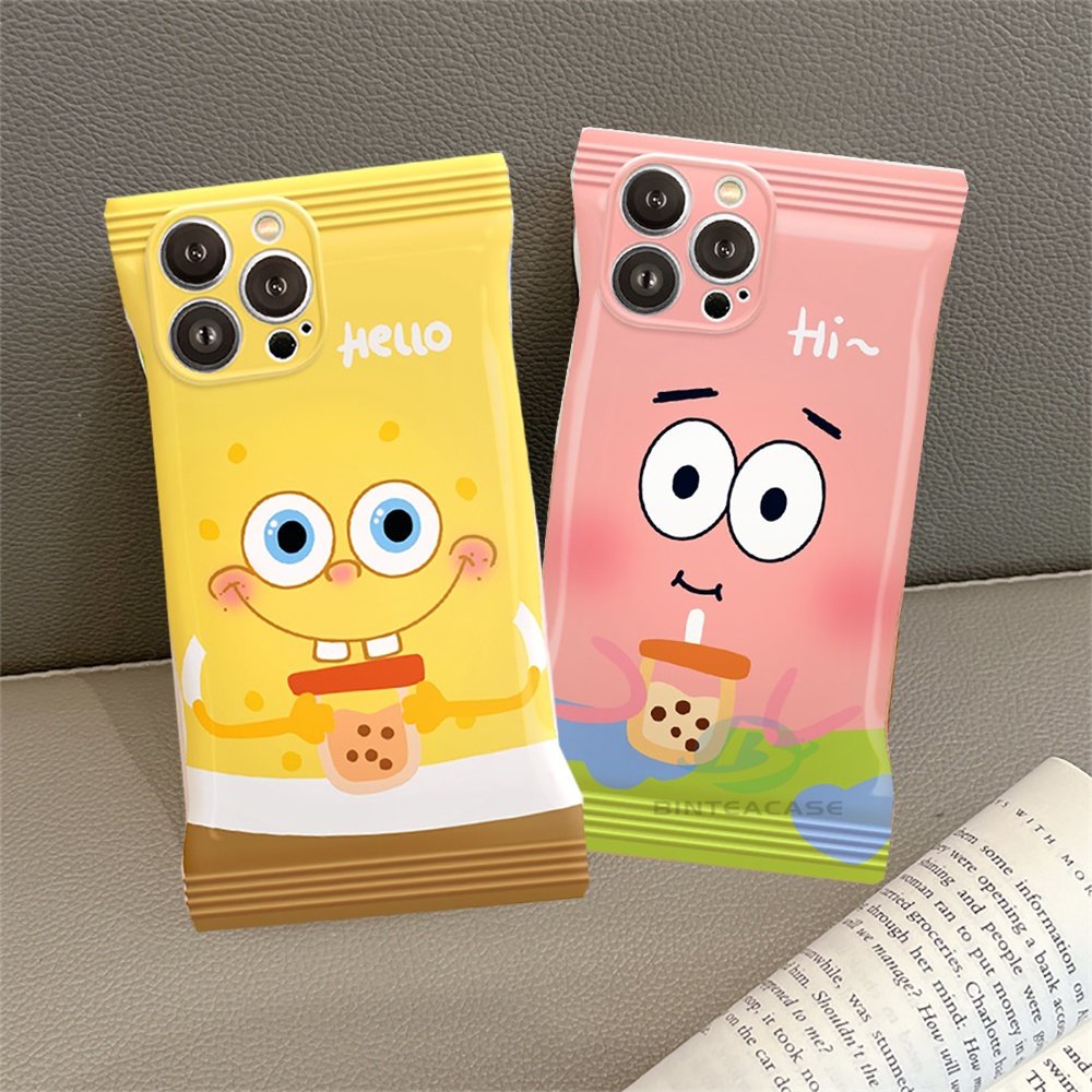 Soft Case TPU Motif Spongebob Untuk Samsung A04s A13 A03 A23 A03s A32 A22 M32 A12 A31 A02s A21s A10S A20 A52 A52s A51 A71 A53