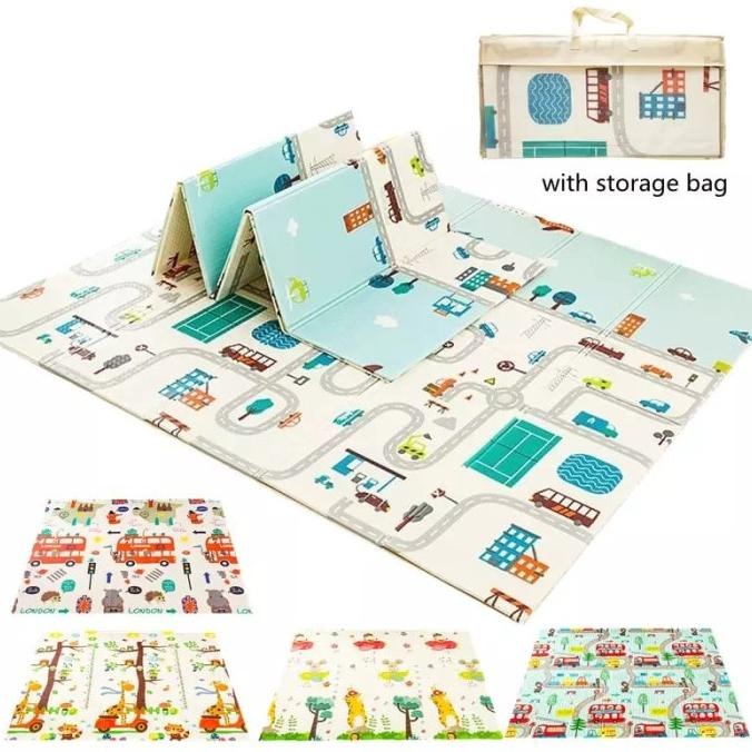 PROMO Karpet Lipat Playmat Bayi Matras Bayi  Tikar Lipat Anak Playmat Kualitas Premium - TERMURAH