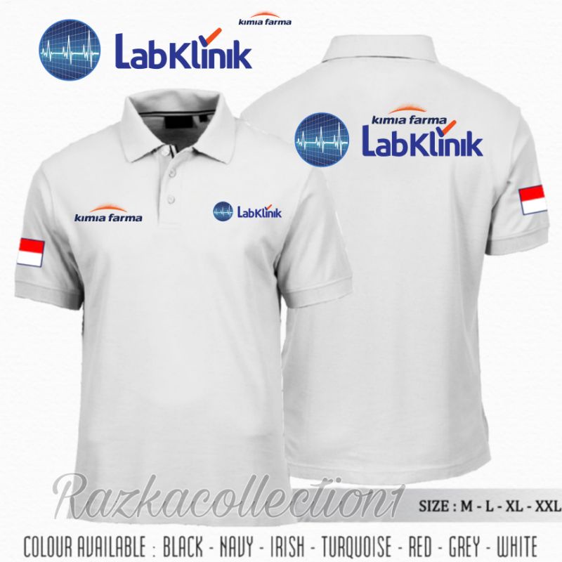 Polo Shirt LabKlinik Kimia Farma / Baju Kaos Kerah Kimia Farma LabKlink Premium