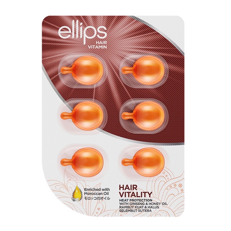 Jual Ellips Hair Vitamin Moroccan Oil Vitality Blister | Shopee Indonesia