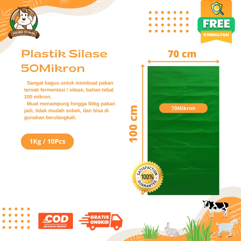 ( Best Seller ) Plastik Silase 50 60 &amp; 70 Mikron - Plastik Pakan Silase dan Fermentasi