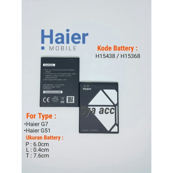 Baterai Original Haier Andromax G7 H15368 / H15438