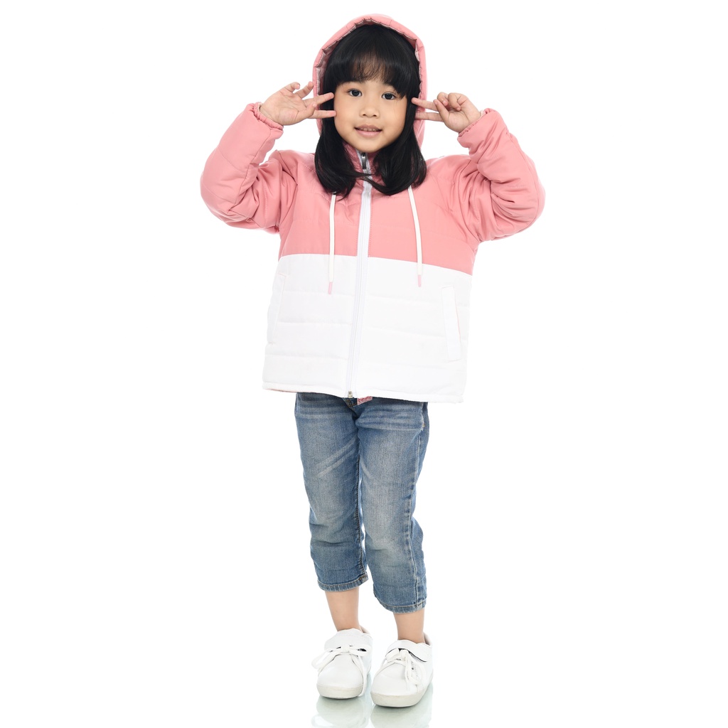 Brillant - Cave Girlie Jaket Anak Cewek Two Tone Winter Perempuan Premium Ukuran Size S M L XL Jacke