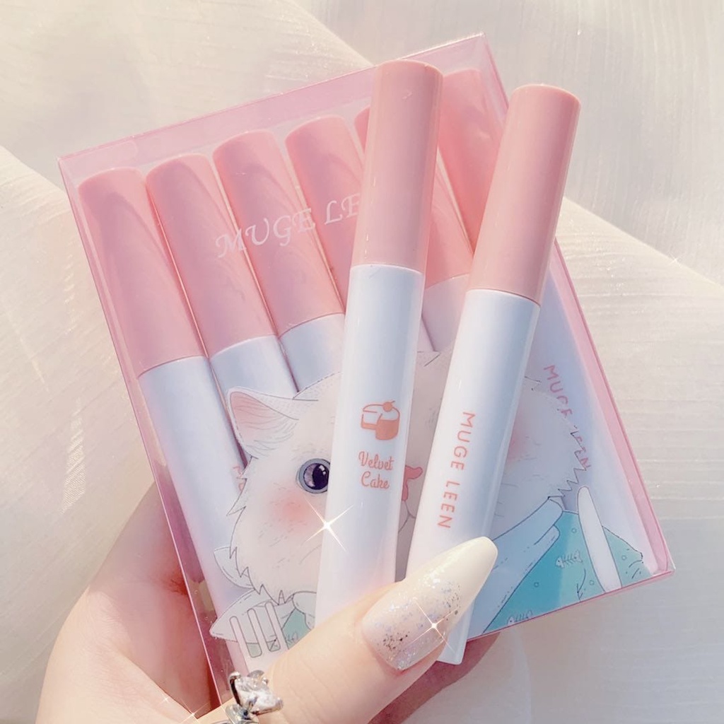 [PER 6 PCS] Mugeleen Velvet Cake Lip Gloss Matte