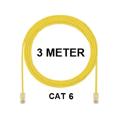 Inotrix 3M-UC6 Patchcord Kabel LAN 3M Internet RJ45 3 Meter Cat 6 Cat6 Cat 6e Cat6e M