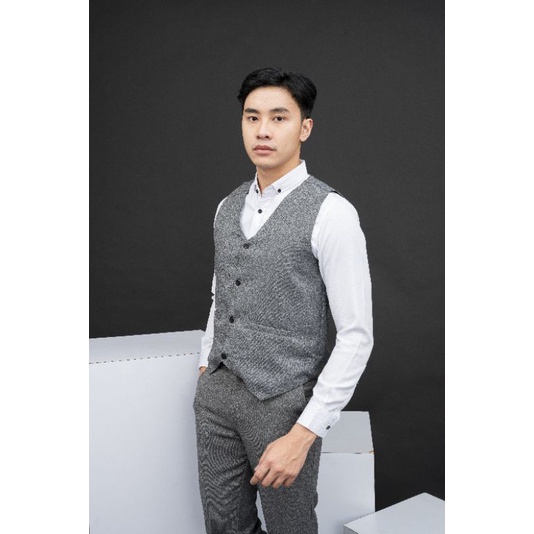 Mubeng Vest Formal/Rompi Jas Semi Wool Slimfit