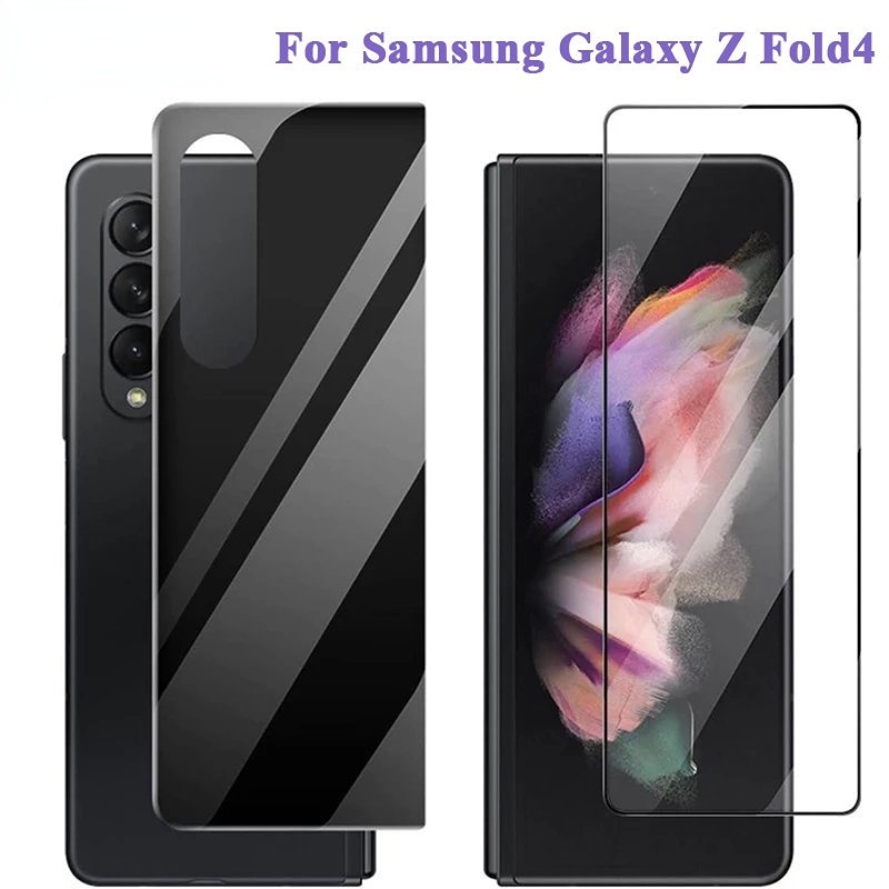 Film Pelindung Layar Depan / Belakang Transparan HD Anti Gores Untuk Samsung Galaxy Z Fold 4