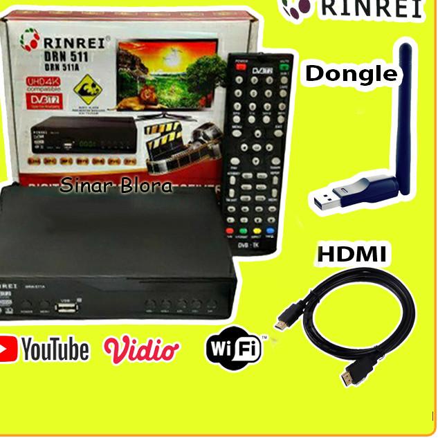 STB Rinrei DRN-511A DVB T2 Digital TV Suport Wifi - 511W