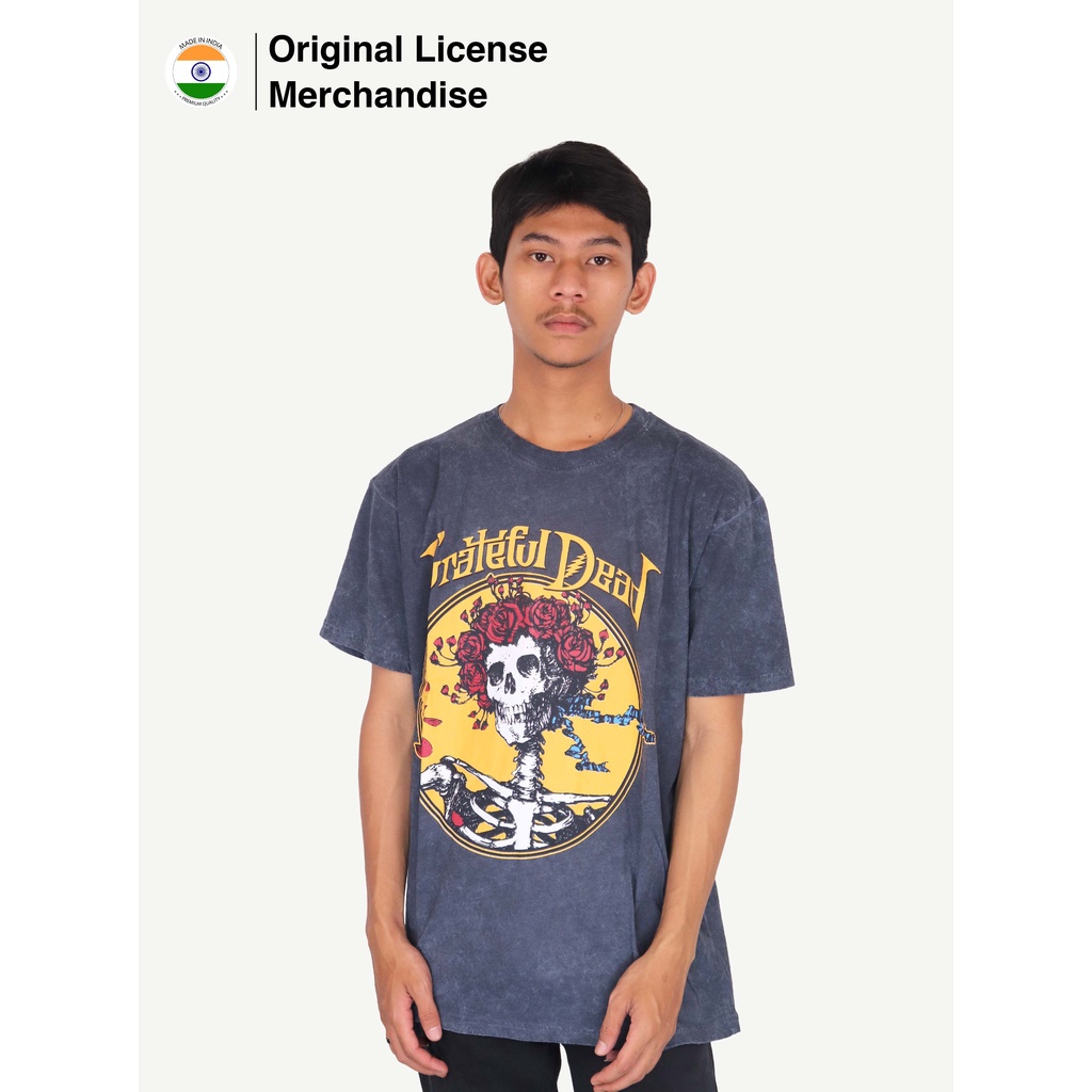 Kaos Baju Motif Sablon Tie Dye Full Print Pria Wanita Casual Cotton Premium Import GRATEFUL DEAD Bes