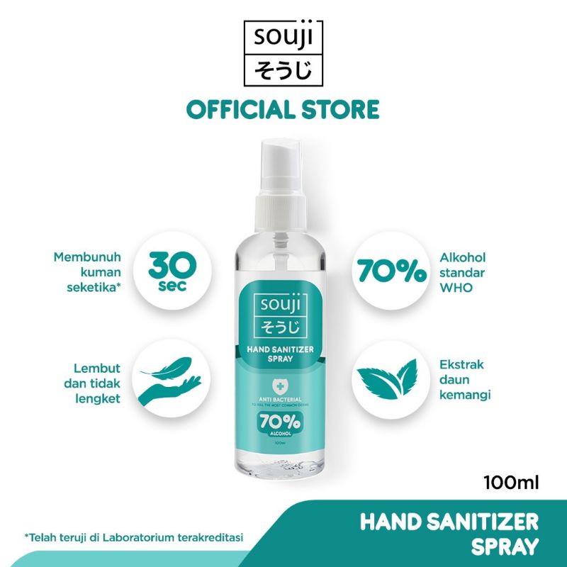 Jual Souji Hand Sanitizer Spray 100 ml Shopee Indonesia