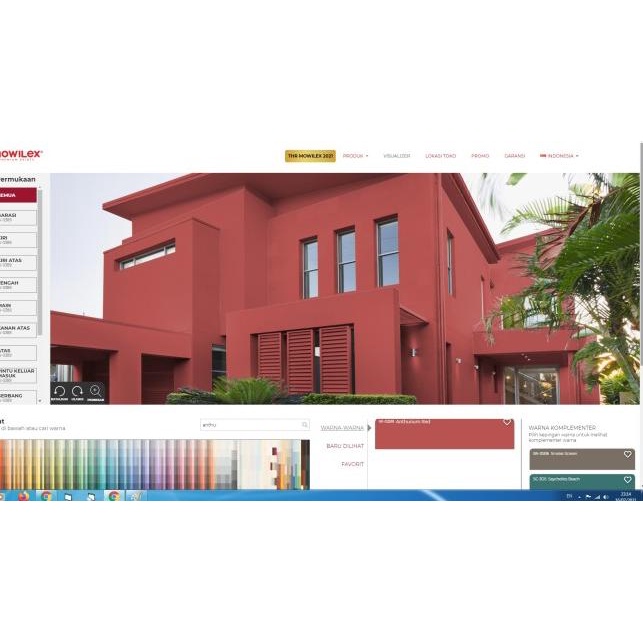 Mowilex Weathercoat per 2.5Liter Murah - Merah