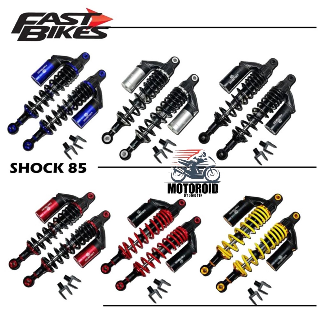 Shockbreaker Bebek Fastbikes Tabung Atas Universal 280mm 340mm Dual Shock Belakang