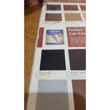 Dulux V-gloss cat besi dan kayu Black Doff