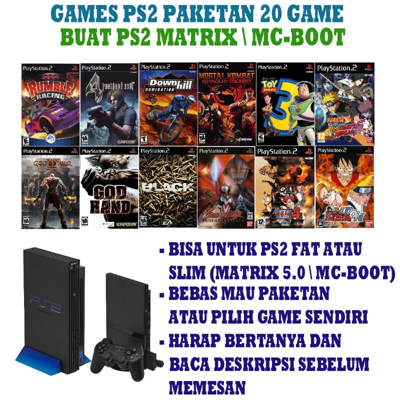 Jual Paket Game PS2 Isi 20 Game Buat PS2 Console | Shopee Indonesia