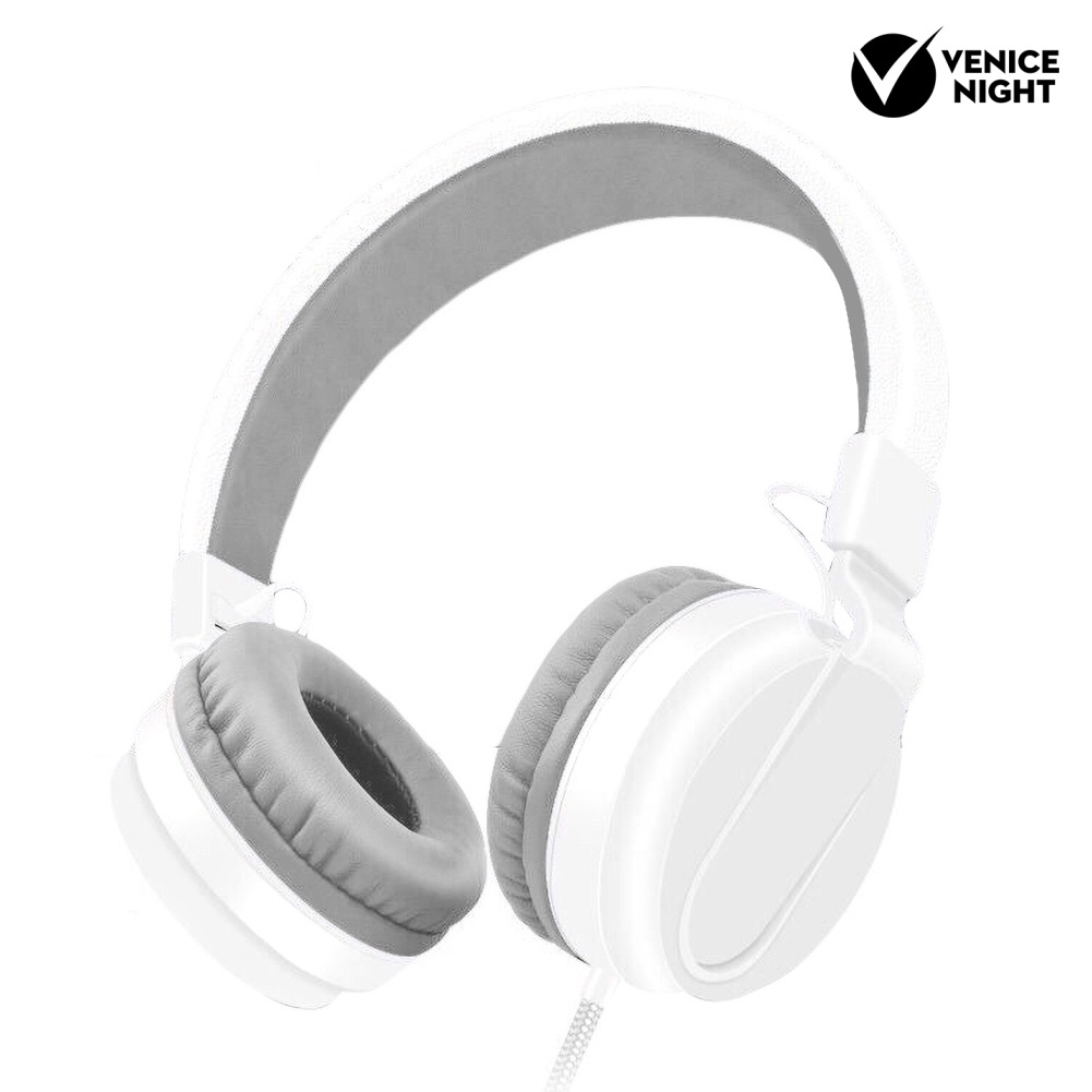 (VNEP) (Berkabel) Headphone Stereo HiFi Portabel Lipat Headset Gaming Bass Berat dengan Mikrofon