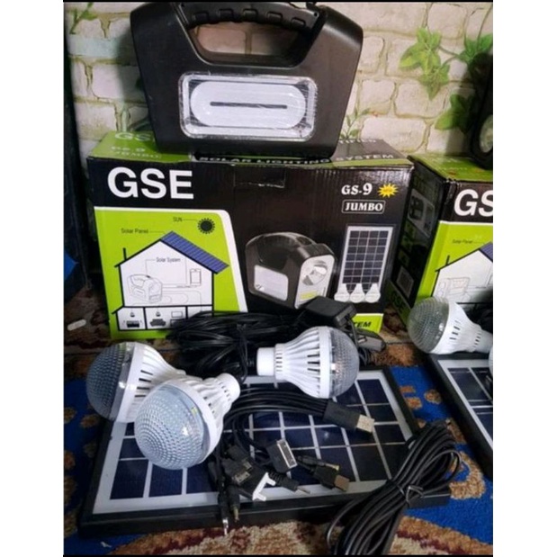 TERBARU LAMPU SOLAR LIGHTING SYSTEM GSE GS-7/GS-9/GS-117/GSE-999