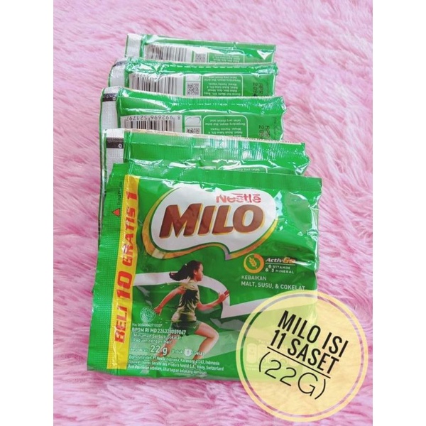 

Milo Activ go 11x22g / Milo coklat / milo saset / milo renteng / susu milo