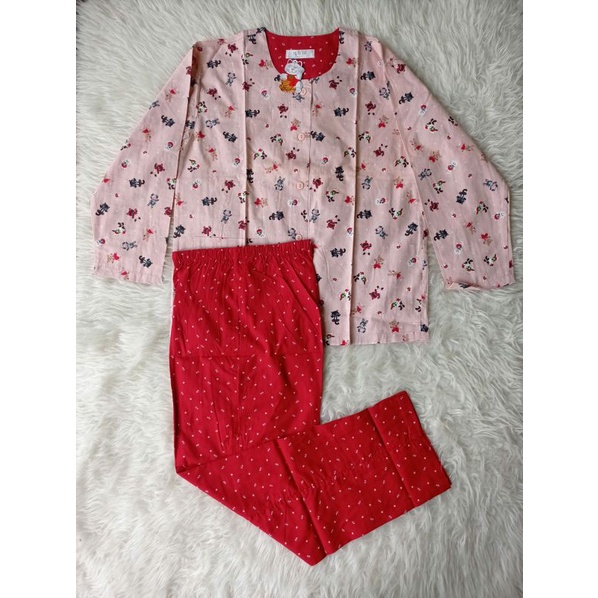 PIYAMA TANGAN PANJANG NIQTA /  BAJU TIDUR LENGAN PANJANG / PIYAMA LENGAN PANJANG /PIYAMA MOTIF NIQTA