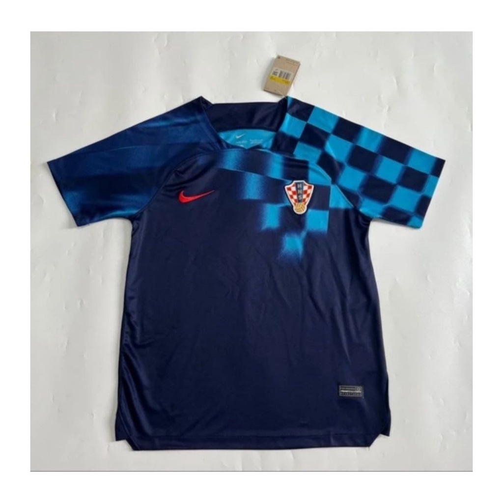 jersey pria kroasia away kaos sepakbola piala dunia club baju futsal atasan grade ori wanita dewasa t-shirt seragam print custom jersy outfit klub olahraga kostum jarsey soccer pakaian oblong sport suit apparel polos