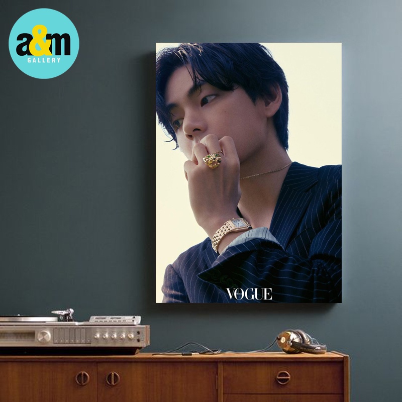 Poster Kayu KIM TAEHYUNG V BTS Special Edition I Hiasan Dinding Dekorasi Kamar I Poster Kayu K-POP Dekorasi Kamar - A&amp;M