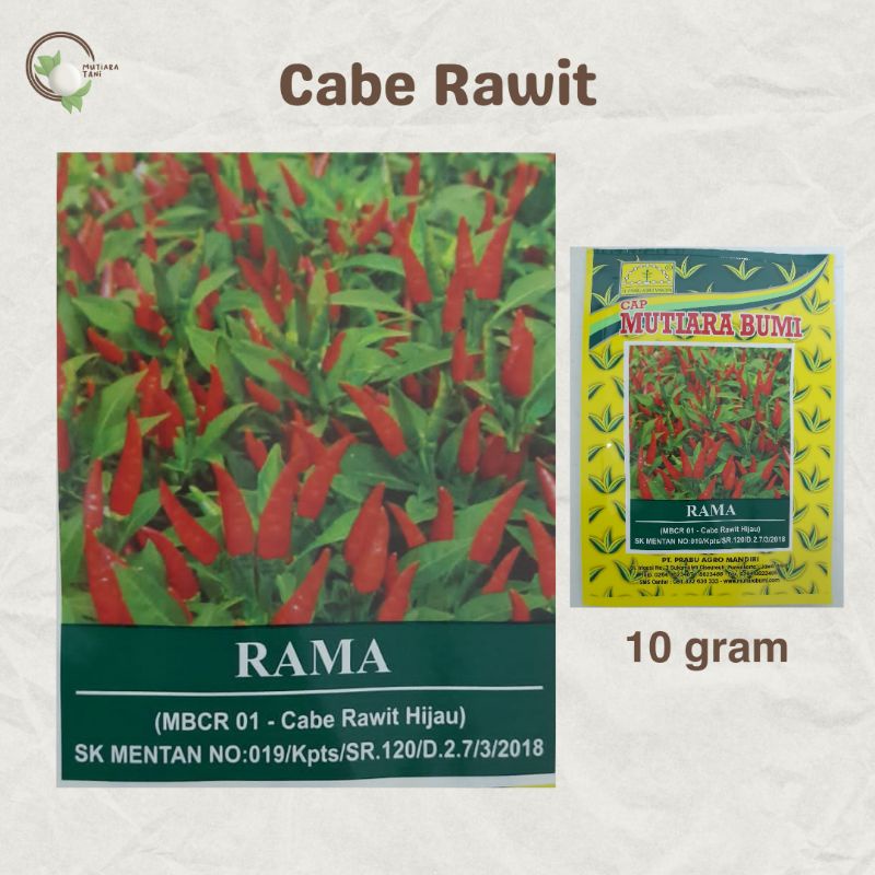 BENIH CABE RAWIT RAMA CAP MUTIARA BUMI | 10 gram