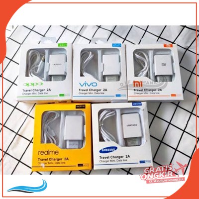 TRAVEL CHARGER 2A REALME OPPO XIAOMI VIVO SAMSUNG