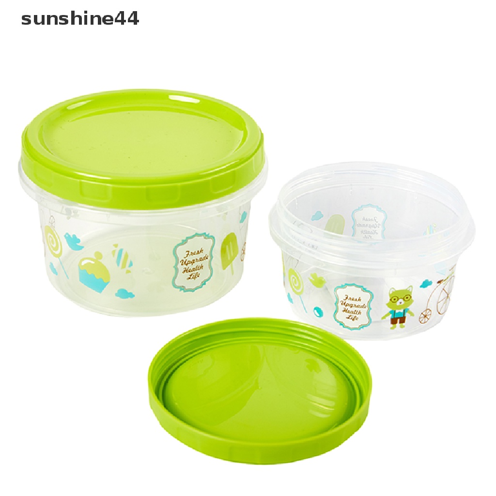 Sunshine Kotak Makan Bento Portable 250 / 500ml Motif Kartun Lucu Untuk Anak