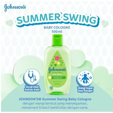 [bisa COD] Minyak Wangi Bayi JOHNSON 100ml | JOHNSON Baby Cologne 100ml | JOHNSONS BABY COLOGNE