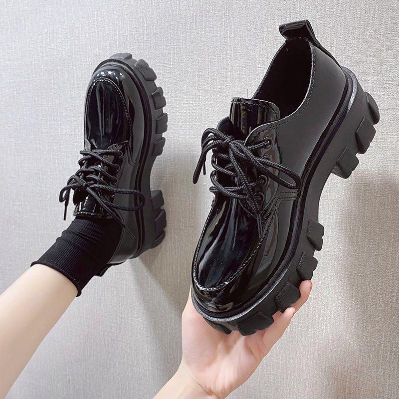 22004 Sepatu Docmart hitam wanita import sepatu oxford murah