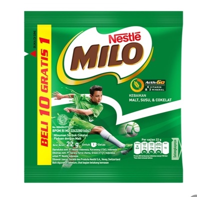 

milo active go sachet milo satu renceng 10 x 22gr