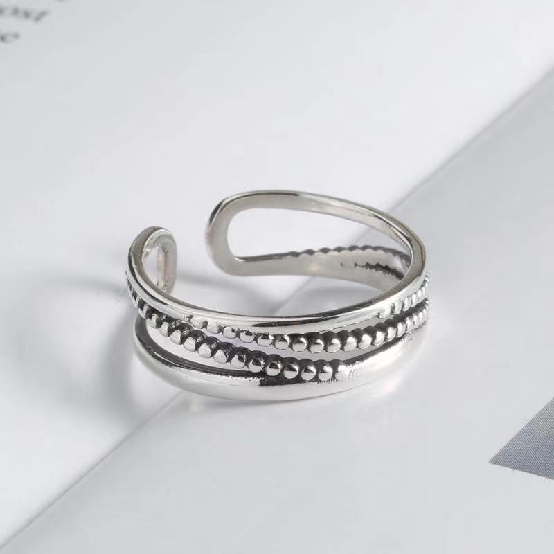 Cincin Rantai Multilayer Model Lilit Silang Untuk Wanita