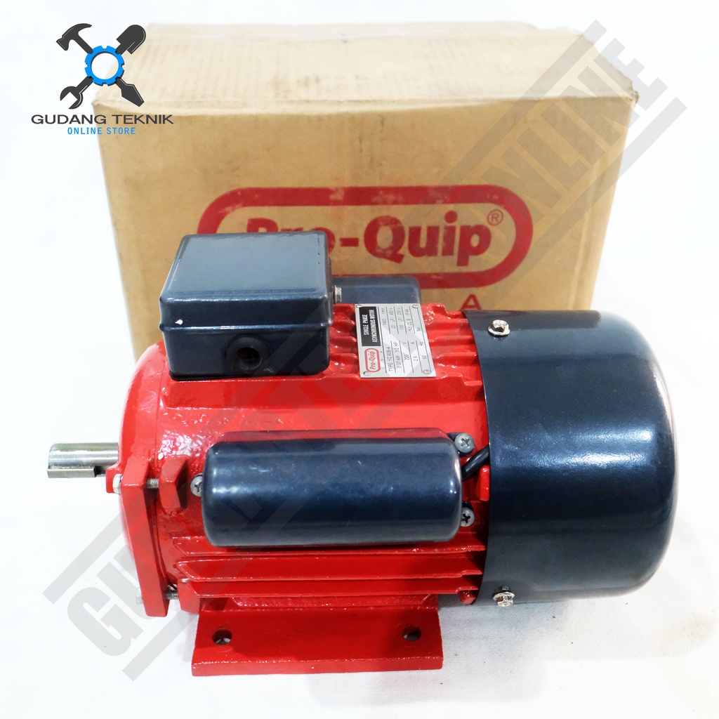 Dinamo Motor Penggerak 1/2 1/4 Hp 4P 1P 1400Rpm PROQUIP / Dinamo Elektro Motor Listrik 0.25Hp 0.5Hp 4P 1 Phase PROQUIP