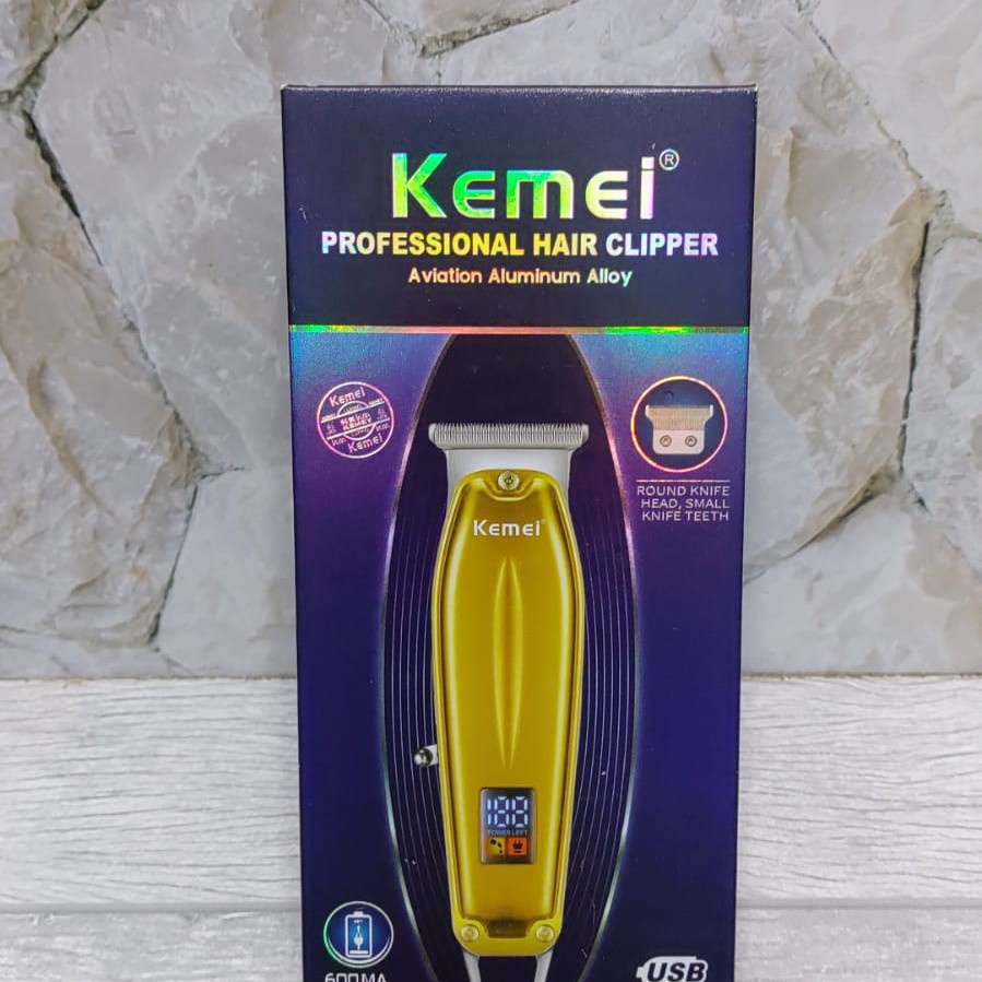 COD MESIN CUKUR RAMBUT HAIR CLIPPER PROFESSIONAL KEMEI KM-426 Body Aluminum Lcd Display