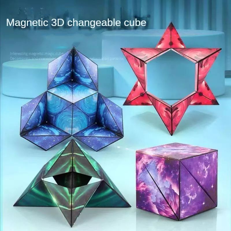 3D Mainan Rubik Magnetik Besar Real Infinity Galaxy