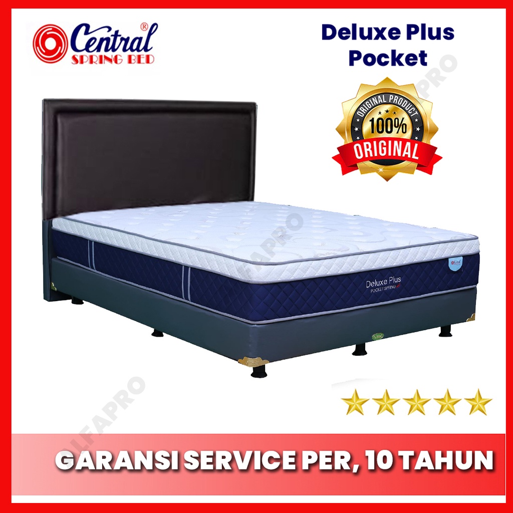 Kasur Spring bed Matras Springbed CENTRAL DELUXE Plus Pocket