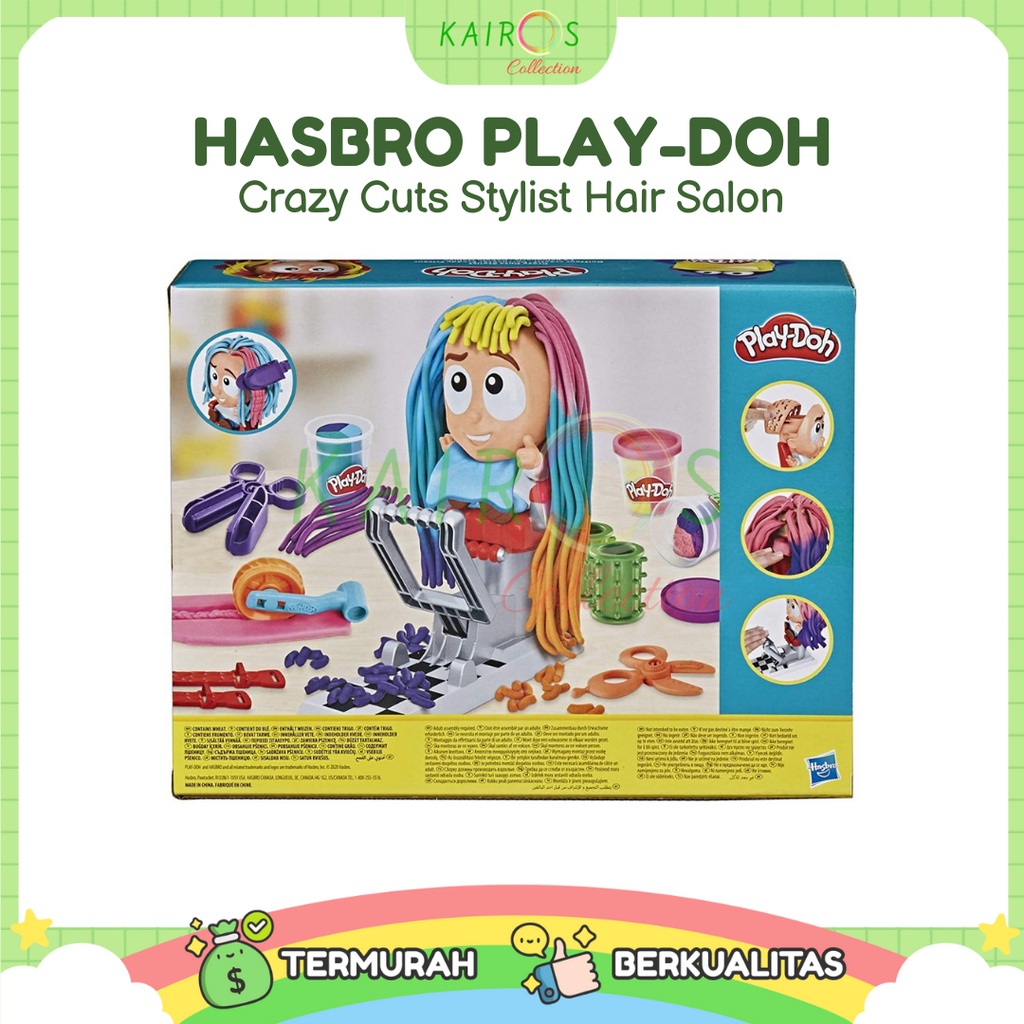Hasbro Play-Doh Crazy Cuts Stylist Hair Salon Pretend Play - Mainan Play-Doh
