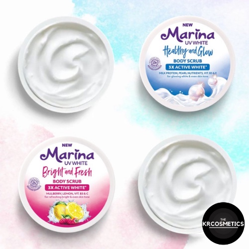 MARINA uv white body scrub lulur mandi 200 gr