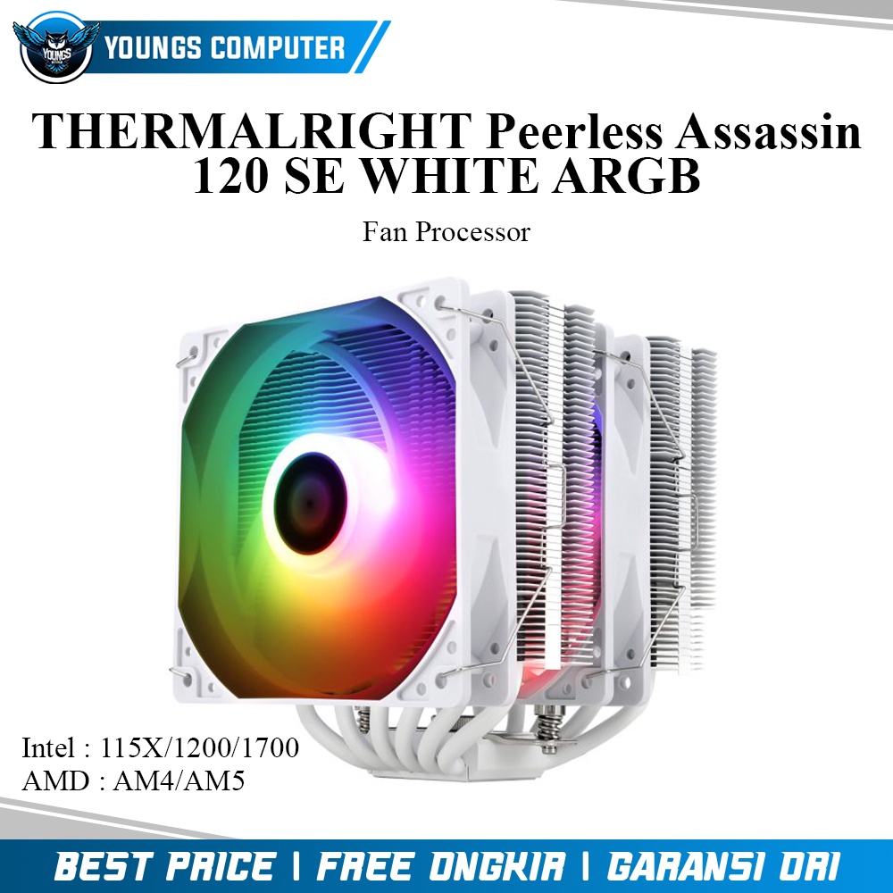 CPU COOLER THERMALRIGHT Peerless Assassin 120 SE WHITE ARGB (Intel/AMD)