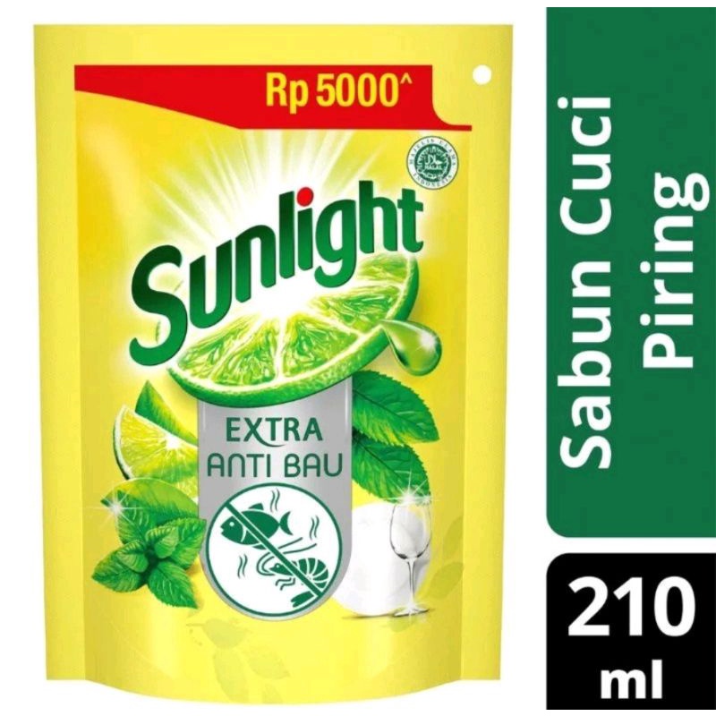 SUNLIGHT dan Mama Lemon SABUN CUCI PIRING 210ML