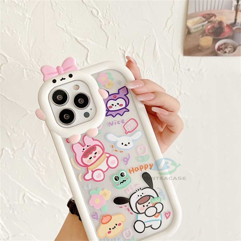 Case Desain Kartun Monster Kecil Untuk IPhone 14 Pro Max 13 Pro Max 11 12 Xr XS 6 6S 7 8 Plus