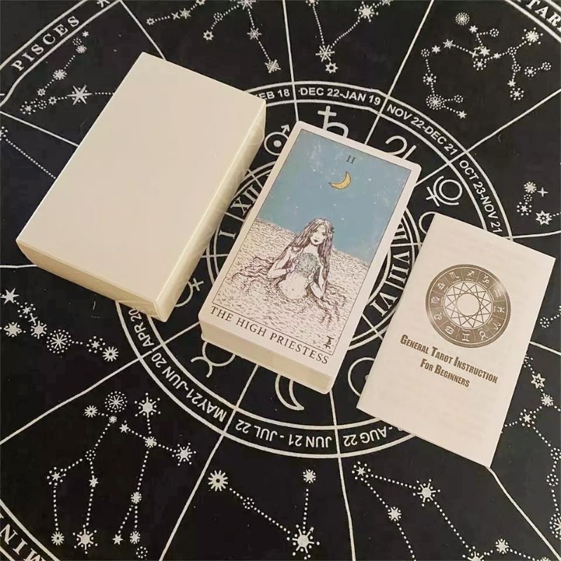 White Tarot 12x7cm include guide paper