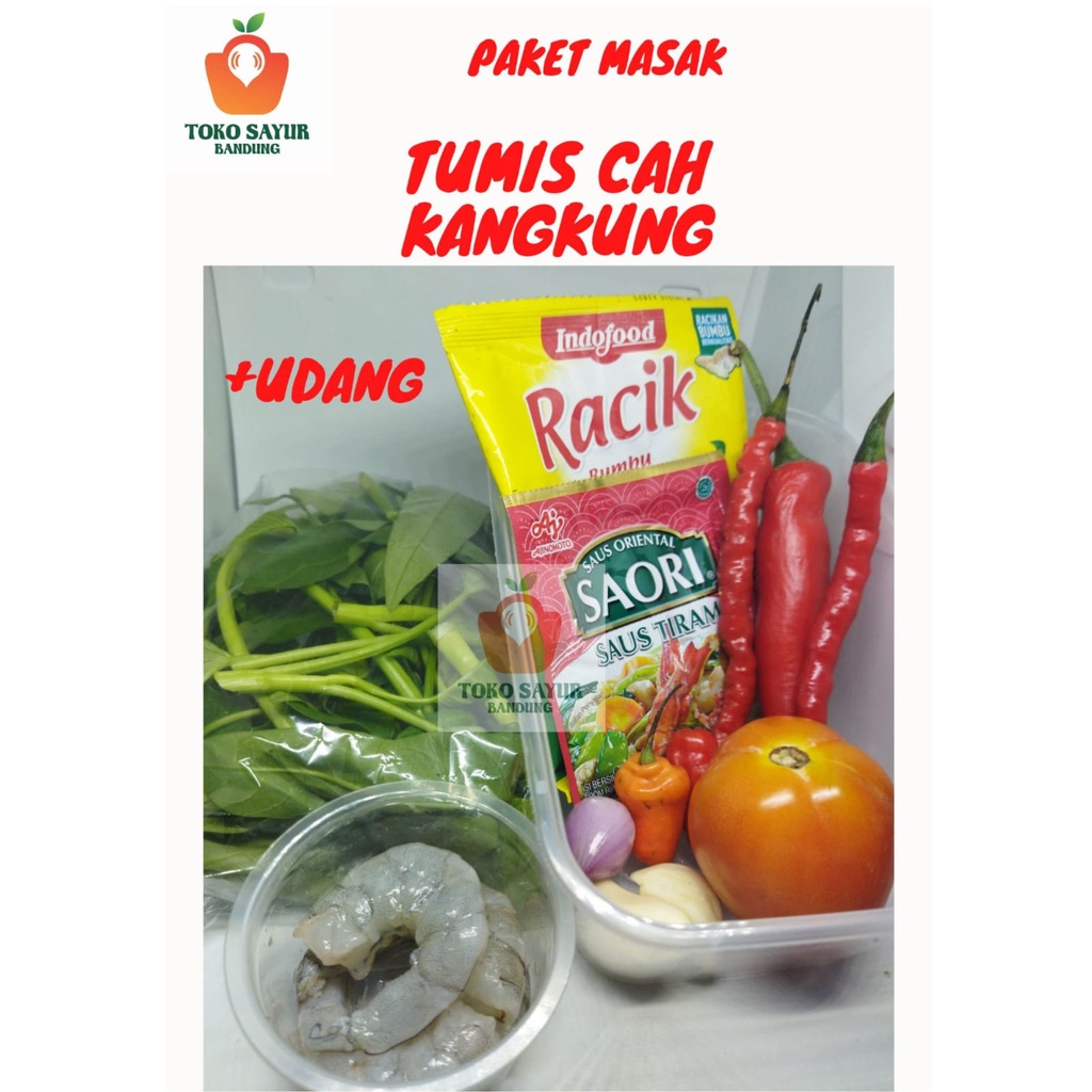 

Paket Tumis kangkung +Udang