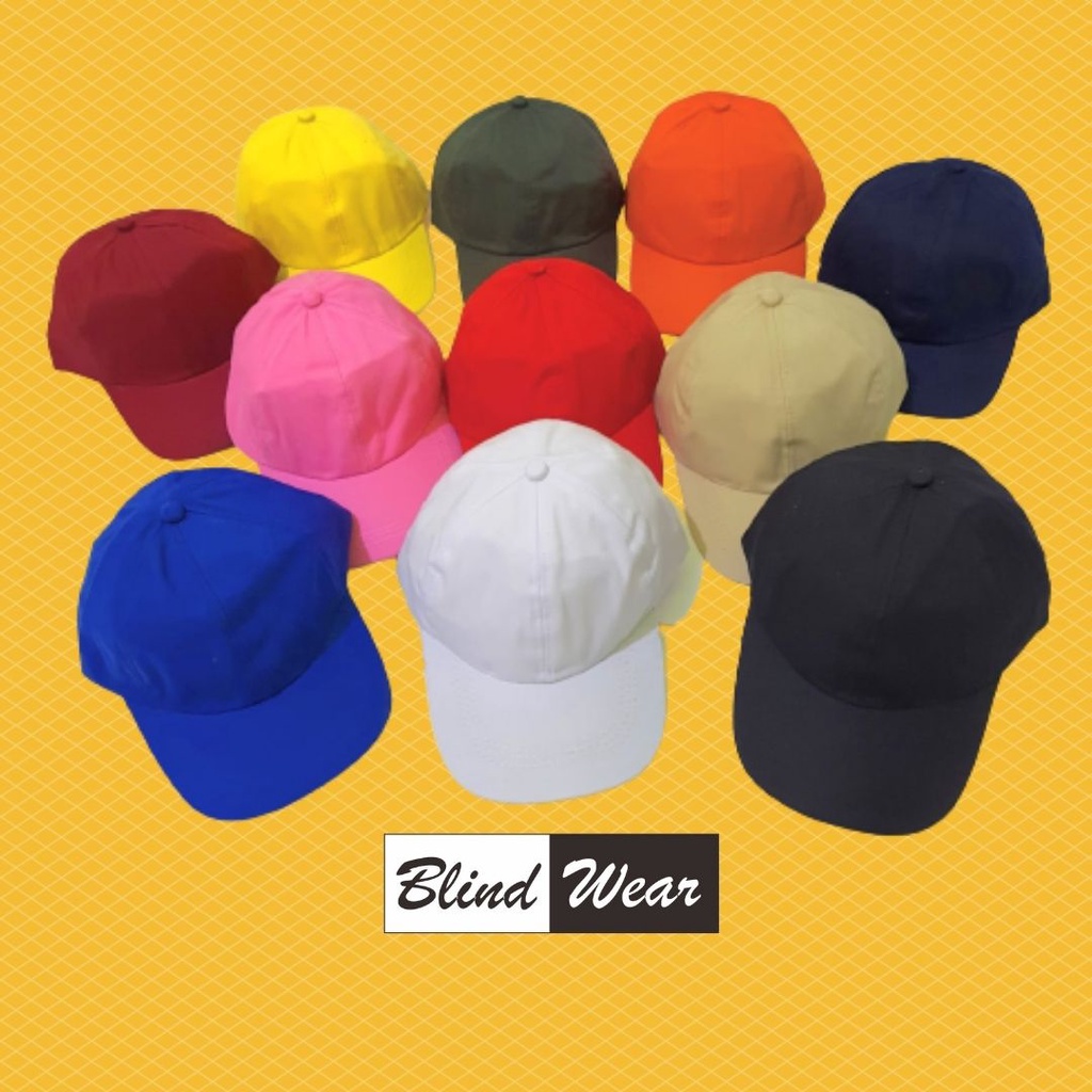 Topi Baseball Cap Besbol Hat Premium Polos BlindWear Cowok Cewek