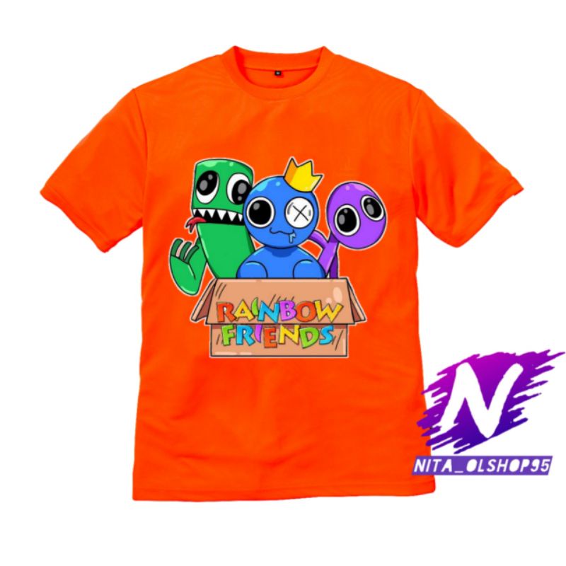 baju anak rainbow friends kaos anak rainbow friends baju rainbow friends game Roblox terbaru